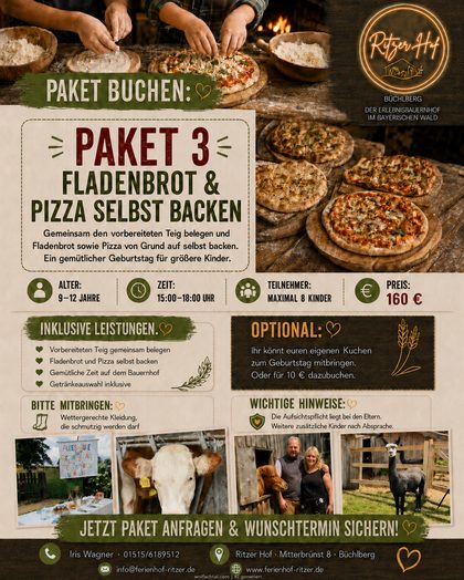 Paket 3 – Fladenbrot & Pizza selbst backen